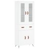 vidaXL Skříň highboard bílá 69,5 x 34 x 180 cm kompozitní dřevo