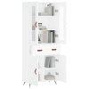 vidaXL Skříň highboard bílá 69,5 x 34 x 180 cm kompozitní dřevo