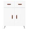 vidaXL Skříň highboard bílá 69,5 x 34 x 180 cm kompozitní dřevo