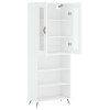 vidaXL Skříň highboard bílá 69,5 x 34 x 180 cm kompozitní dřevo