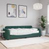vidaXL Válenda s matrací tmavě zelená 80 x 200 cm samet