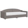 vidaXL Válenda s matrací taupe 80 x 200 cm textil