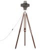 vidaXL Stojací lampa na stativu masivní mangovníkové dřevo 180 cm