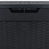 vidaXL Zahradní úložný box antracitový 119 x 48 x 60 cm polypropylen