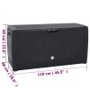 vidaXL Zahradní úložný box antracitový 119 x 48 x 60 cm polypropylen