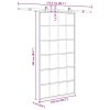 vidaXL Posuvné dveře s kováním 102x205 cm ESG sklo a hliník