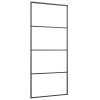 vidaXL Posuvné dveře s kováním 90x205 cm ESG sklo a hliník