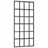 vidaXL Posuvné dveře s kováním 90x205 cm ESG sklo a hliník