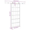 vidaXL Posuvné dveře s kováním 90x205 cm ESG sklo a hliník