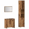 vidaXL 3dílná koupelnová sestava old wood kompozitní dřevo