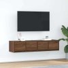 vidaXL TV skříňky 2 ks Hnědý dub 60x31x25,5 cm Dřevěná konstrukce
