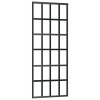 vidaXL Posuvné dveře se sadou kování černé 76x205 cm ESG Glass