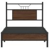 vidaXL Rám postele bez matrace hnědý dub 90 x 200 cm kompozitní dřevo