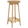 vidaXL Venkovní barový stůl kulatý Ø55x100 cm Bamboo