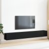 vidaXL Sestava TV skříněk Nástěnný 3 pcs Černý dub 80 x 30 x 30 cm