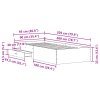 vidaXL Rám postele Staré dřevo 90 x 200 cm kompozitní dřevo