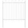 vidaXL Zahradní plot Bílá 5.1 x 1.5 m Práškově lakovaná ocel
