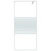 vidaXL Sprchová zástěna walk-in bílá 90 x 195 cm čiré ESG sklo