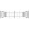 vidaXL Venkovní psí kotec ocel 79,86 m²