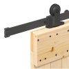 vidaXL Posuvné dveře s kováním 85 x 210 cm masivní borové dřevo