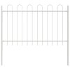 vidaXL Zahradní plot Bílá 6.8 x 1 m Práškově lakovaná ocel