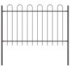 vidaXL Zahradní plot Šedá 10.2 x 0.8 m Práškově lakovaná ocel