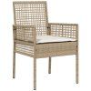 vidaXL Zahradní bistro set 3 pcs Béžová polyratan