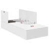 vidaXL Rám postele s úložným prostorem s úložištěm Bílá 90 x 200 cm