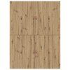 vidaXL Rám postele s úložným prostorem Artisanový dub 150 x 200 cm