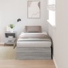 vidaXL Rám postele s úložným prostorem Šedá Sonoma 70 x 190 cm