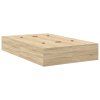 vidaXL Rám postele s úložným prostorem Sonoma dub 120 x 190 cm