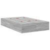 vidaXL Rám postele s úložným prostorem Šedá Sonoma 120 x 190 cm