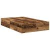 vidaXL Rám postele s úložným prostorem Staré dřevo 120 x 190 cm