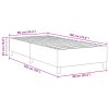 vidaXL Rám platformy Světle šedá 90 x 190 cm textil