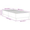 vidaXL Rám platformy Světle šedá 100 x 200 cm textil