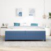 vidaXL Rám platformy Modrá 200 x 200 cm Žebrovaná látka