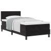 vidaXL Postel s boxspringem s čelo Černá 90 x 200 cm samet