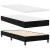 vidaXL Postel s boxspringem s čelo Černá 90 x 200 cm samet