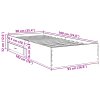 vidaXL Rám postele se zásuvkou Hnědá 90 x 190 cm kompozitní dřevo