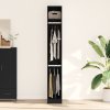 vidaXL Šatní skříň Černý dub 30 x 50 x 200 cm kompozitní dřevo