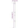 vidaXL Plotový sloupek. Jiný 26 pcs Šedá 3,2 x 3,2 x 210 cm Ocel