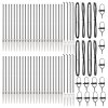 vidaXL Plotový sloupek. Jiný 52 pcs Šedá 3,2 x 3,2 x 170 cm Ocel