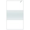 vidaXL Sprchová zástěna walk-in bílá 115 x 195 cm čiré ESG sklo