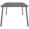 vidaXL Zahradní stolek antracitový 200 x 100 x 71 cm ocel