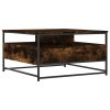 vidaXL Konferenční stolek kouřový dub 80 x 80 x 45 cm kompozitní dřevo