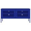 vidaXL TV skříňka námořnicky modrá 105 x 35 x 50 cm ocel