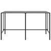 vidaXL Barový stůl černý 200 x 100 x 110 cm práškově lakovaná ocel