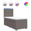 vidaXL Box spring postel s matrací taupe 80x200 cm textil