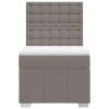 vidaXL Box spring postel s matrací taupe 80x200 cm textil