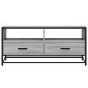 vidaXL Konferenční stolek šedý sonoma 100 x 50 x 45 cm kompozit a kov